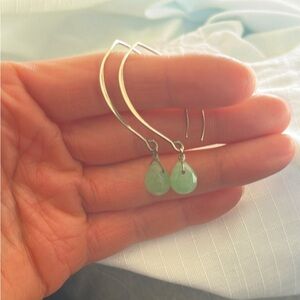 Green amethyst earrings